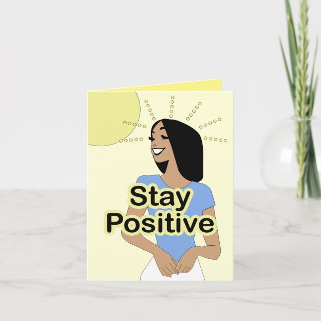 Tarjeta Manténgase positivo (Tarjeta de cotización Inspira (Anverso)