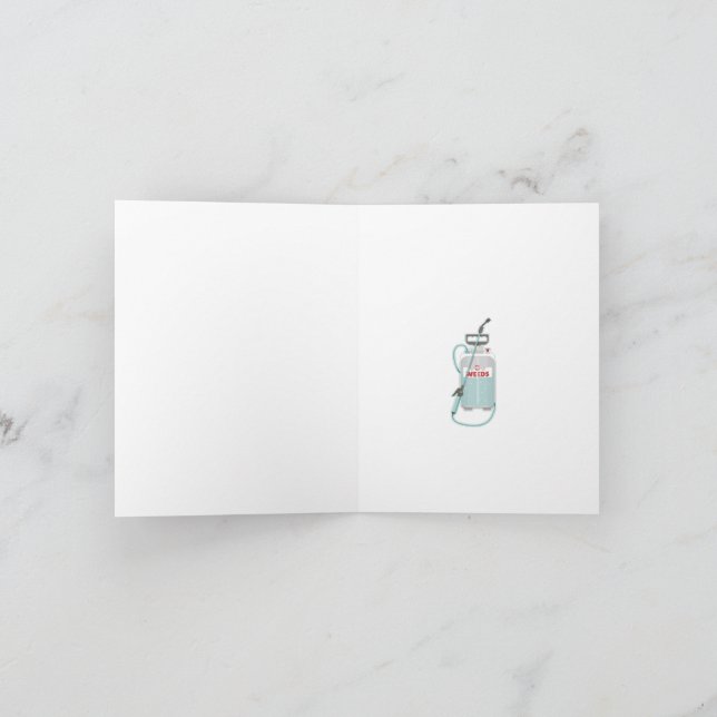 Tarjeta Mantenimiento de huertas de rociado de maleza (Interior)