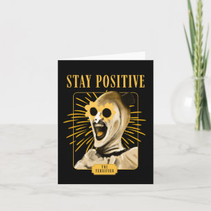 Tarjeta ¡Mantente Positivo Con Art The Clown! Pegatina