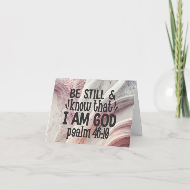 Tarjeta Mantente y sé que soy Dios (Anverso)