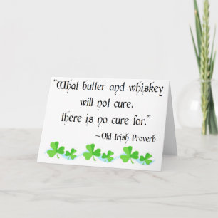 Tarjeta Mantequilla y whisky