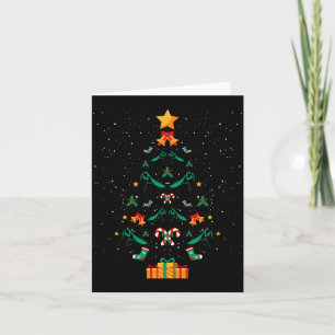 Tarjeta Mantis Mantis Religiosa Insecto Navidad Árbol Xmas