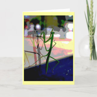 Tarjeta Mantis religiosa