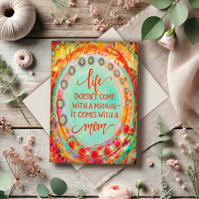 Tarjeta Manual del Día de la Madre Divertido Lindo y Atrac (Subido por el creador)