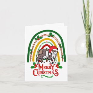 Tarjeta Manx Cat Merry Christmas