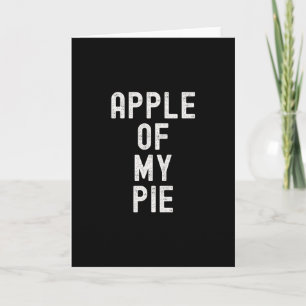 Tarjeta Manzana De Mi Pay Divertido Día De Acción De Graci