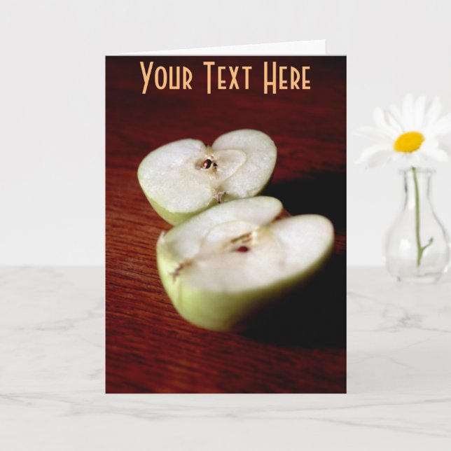 Tarjeta manzana personalizable (Planta pequeña)