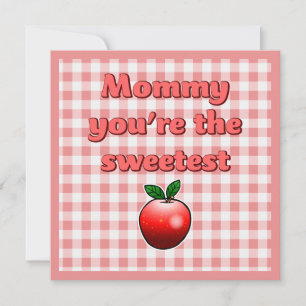Tarjeta Manzana Roja Más Dulce