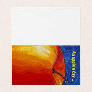 Tarjeta Manzana roja - Pintura de vida fija