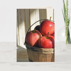 Tarjeta Manzanas en la canasta de Bushel