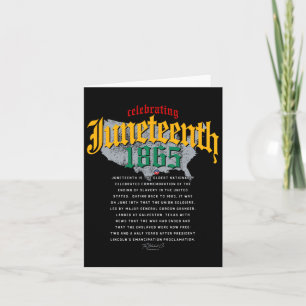 Tarjeta Mapa afroamericano de los antepasados del Juneteen