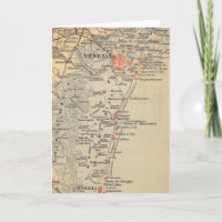 Mapa Antiguo de Venecia Italia