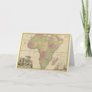 Tarjeta Mapa de África de 1725
