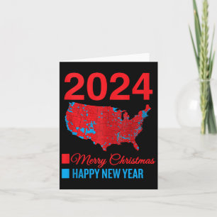 Tarjeta Mapa de elecciones preciso Feliz Año Nuevo Feliz N