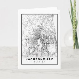 Tarjeta Mapa de Jacksonville
