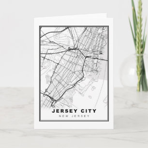 Tarjeta Mapa de Jersey City