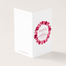 Tarjeta Mapa de la programación de detalles del boda de ar