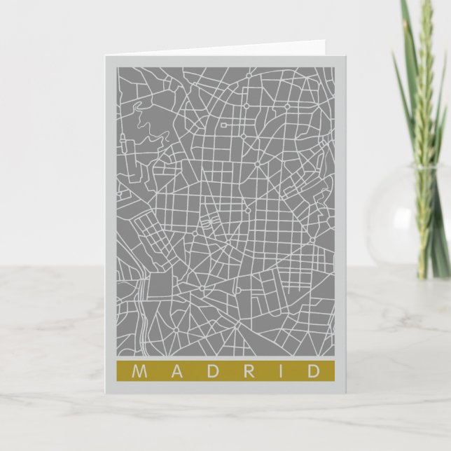 Tarjeta Mapa de Madrid (Anverso)
