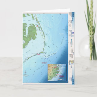 Tarjeta Mapa de Outer Banks