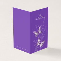 Mapa de programación de detalles de boda morado de