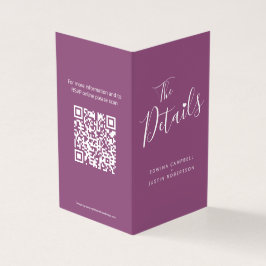 Tarjeta mapa de programación de detalles de invitados de b