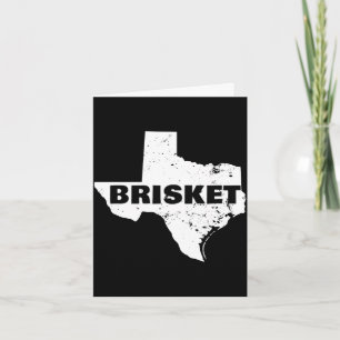 Tarjeta Mapa de rendimiento de brisket de texas para hombr