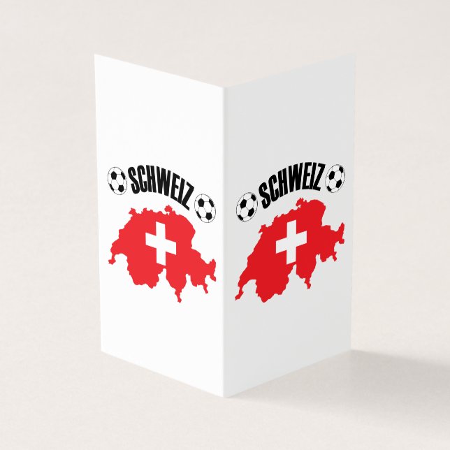 Tarjeta Mapa de Schweiz Fussball Suiza (Exterior)