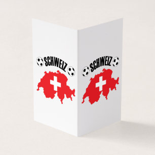 Tarjeta Mapa de Schweiz Fussball Suiza
