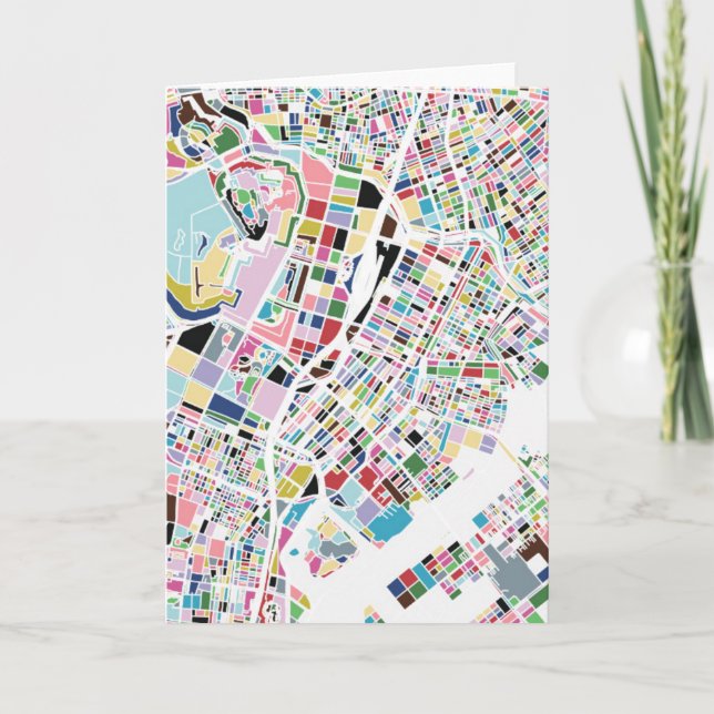 Tarjeta Mapa de Tokio Japón (Anverso)