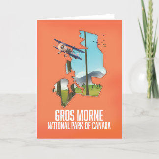 Tarjeta Mapa del parque nacional de Gros Morne