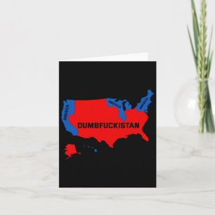 Tarjeta Mapa electoral 2024 Estados Unidos de América Dumb