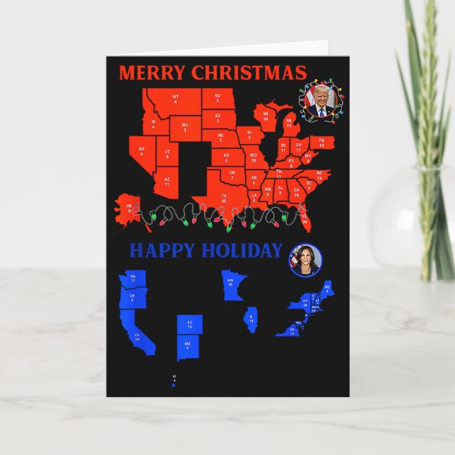 Tarjeta Mapa electoral 2024 Feliz Navidad Deslizamiento de (Anverso)