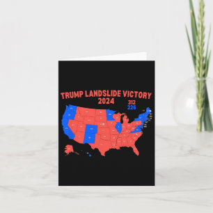 Tarjeta Mapa electoral de 2024 de Trump