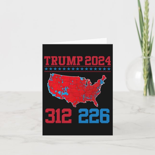 Tarjeta Mapa electoral de 2024 Resultados de las eleccione (Anverso)