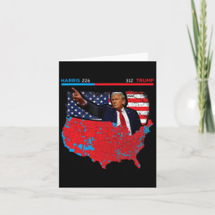 Tarjeta Mapa electoral de 2024 Trump 312 Red 2024