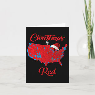 Tarjeta Mapa electoral de Red 2024 de Trump: navidades sin