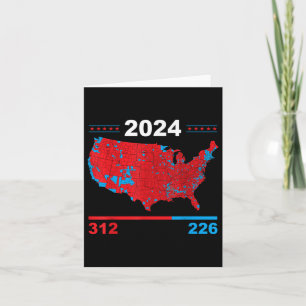 Tarjeta Mapa electoral Resultados electorales de Trump 312