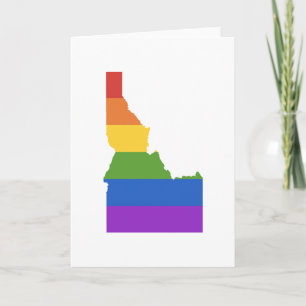 Tarjeta Mapa gay de EEUU Estado de Idaho