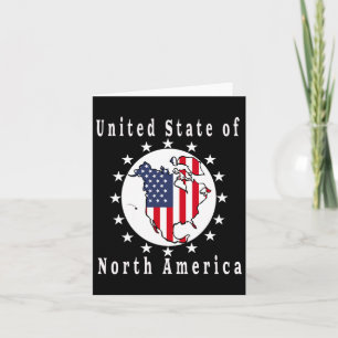 Tarjeta Mapa satírico de Trump Estados Unidos de América d