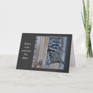 Tarjeta Mapache Notecard