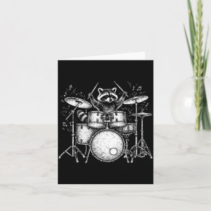 Tarjeta Mapache tocando en una banda de música D Mapache d