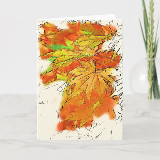 Tarjeta Maple japonés