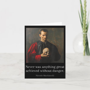 Tarjeta Maquiavelo Cita El Arte De La Sabia Maquiavélica E