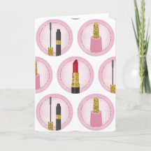 Maquillaje Rosa Cosméticos Patrón Cosmetología