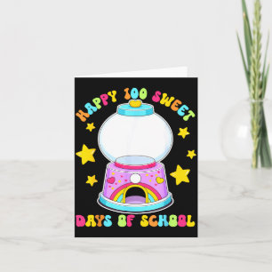Tarjeta Máquina de chicles vacía divertida para 100 días d