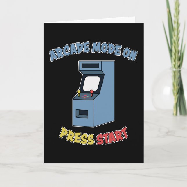 Tarjeta Máquina de juegos retro de arcade regalo de juegos (Anverso)