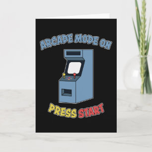 Tarjeta Máquina de videojuegos de arcade retro regalo de j