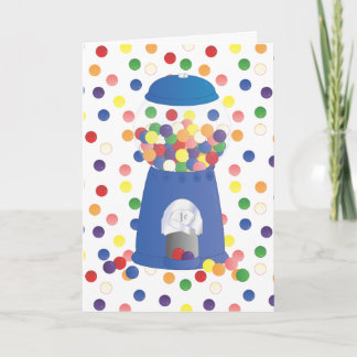 Tarjeta Máquina Gumball Azul