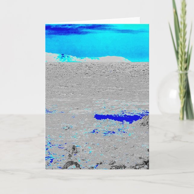 Tarjeta mar azul (Anverso)
