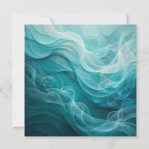Tarjeta Mar azul turquesa cielo remolino soñador